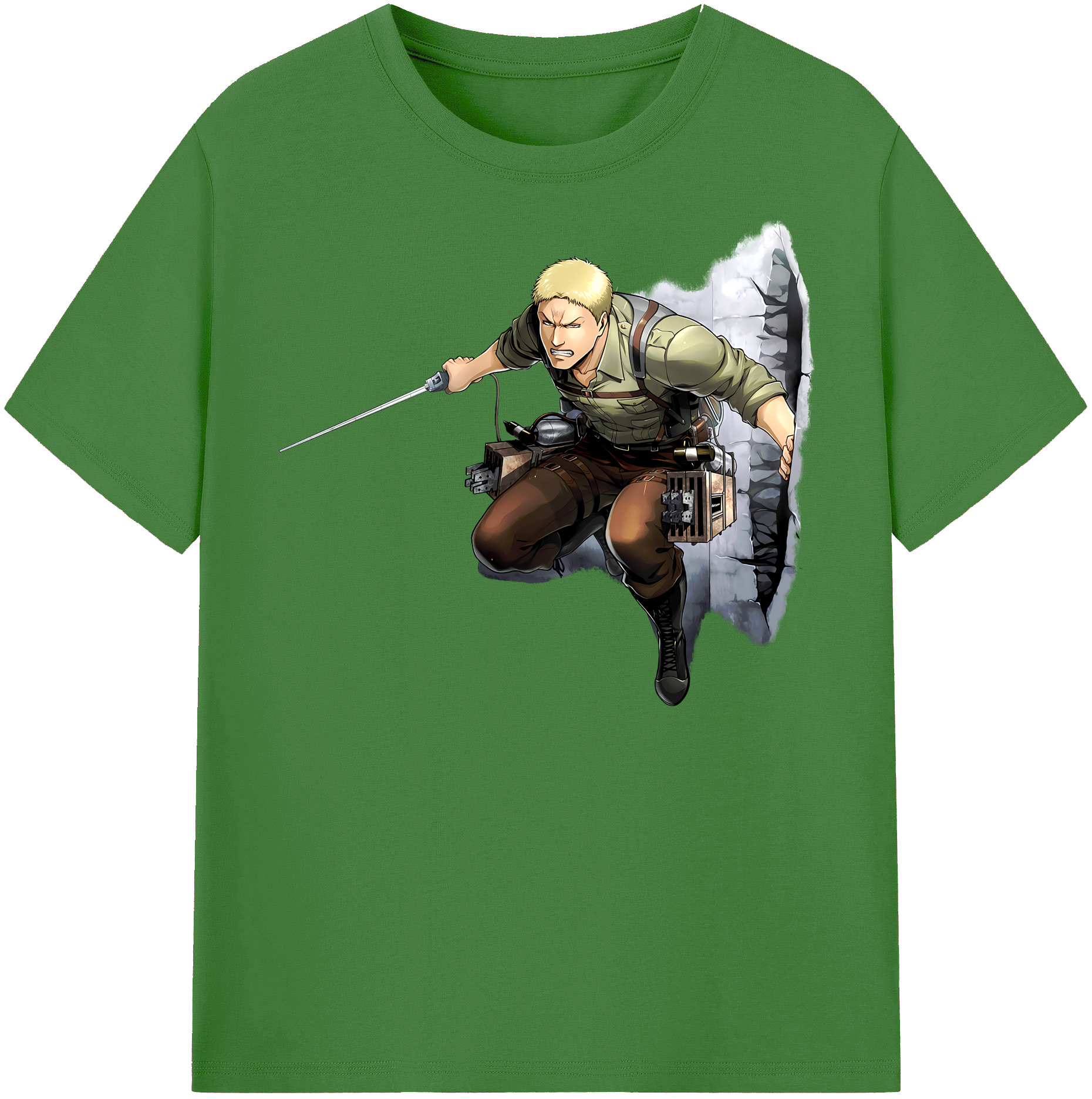 （画像用） 進撃の巨人 ライナー・ブラウン Attack on Titan Reiner Braun レディースカジュアルプリントTシャツ（綿100％）
